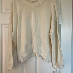 SO Women's Cream Crew Neck Sweater